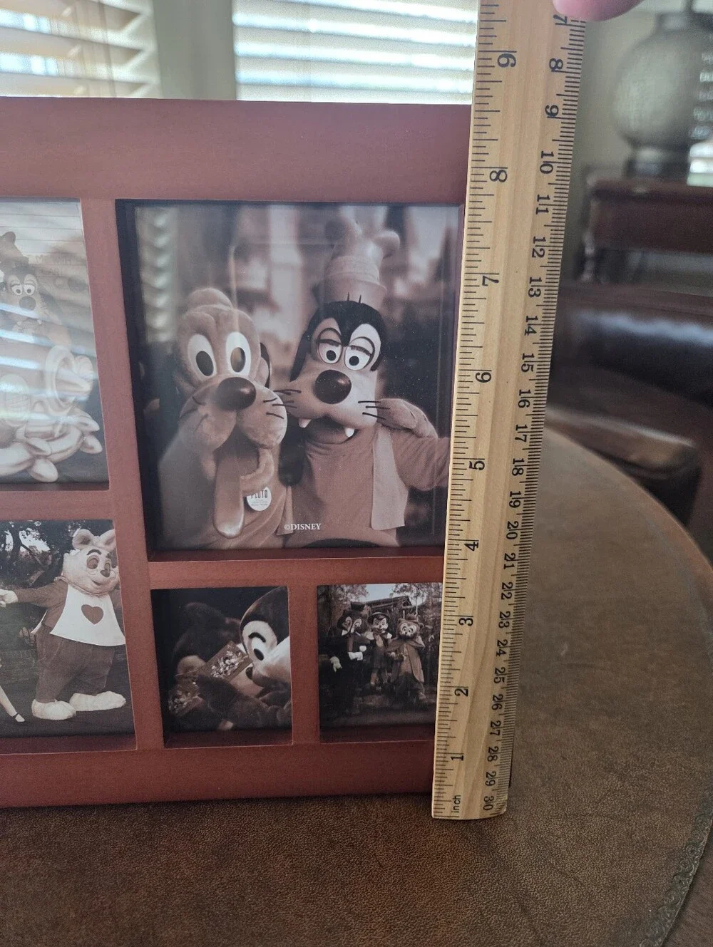 Disney Multi Picture Cherry Tone Wood Frame